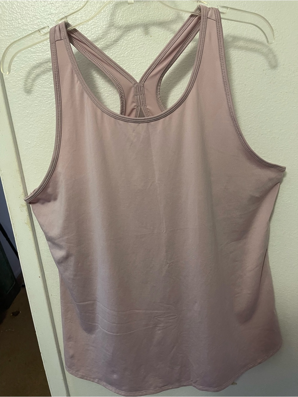 Fabletics Cream Racerback Tank Top